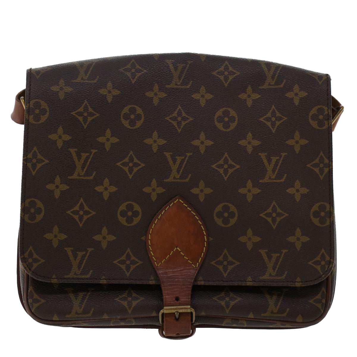 LOUIS VUITTON Monogram Cartouchiere GM Shoulder Bag M51252 LV Auth 50671