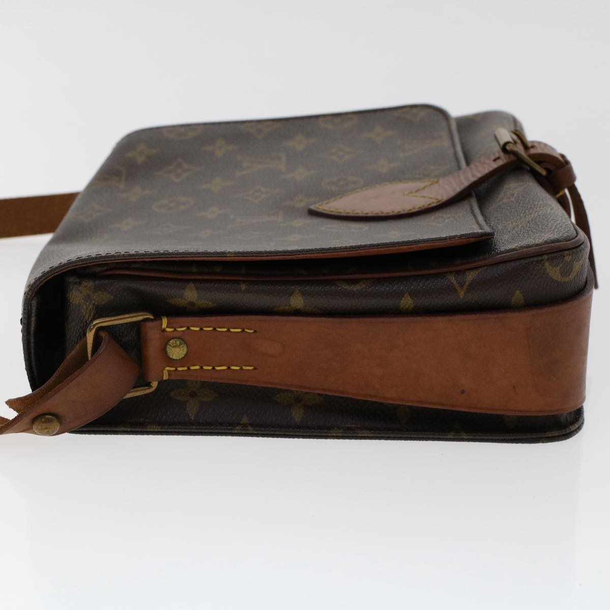 LOUIS VUITTON Monogram Cartouchiere GM Shoulder Bag M51252 LV Auth 50671