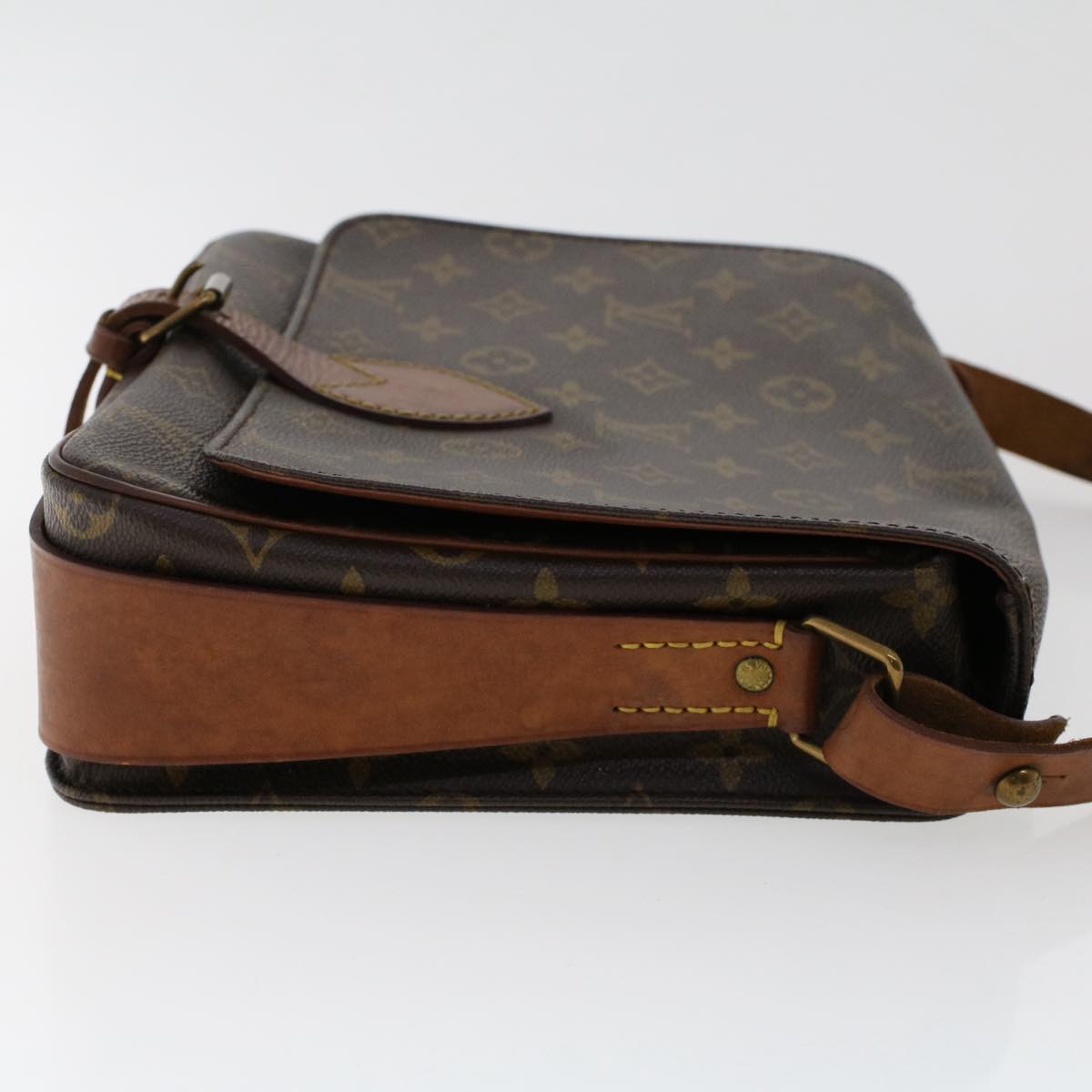 LOUIS VUITTON Monogram Cartouchiere GM Shoulder Bag M51252 LV Auth 50671