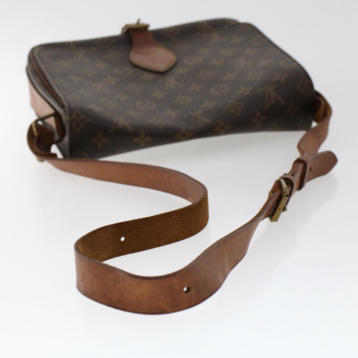 LOUIS VUITTON Monogram Cartouchiere GM Shoulder Bag M51252 LV Auth 50671