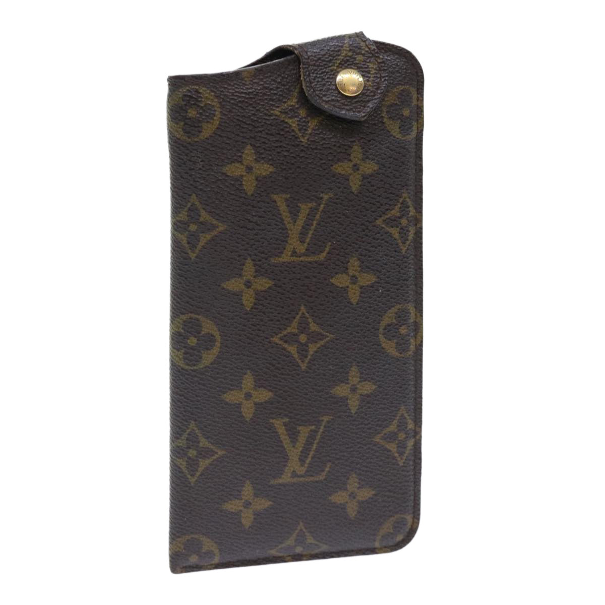 LOUIS VUITTON Monogram Etui Lunette MM Glasses Case M66544 LV Auth 50708