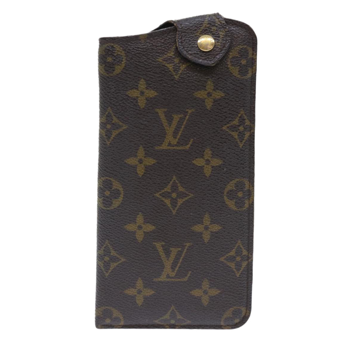 LOUIS VUITTON Monogram Etui Lunette MM Glasses Case M66544 LV Auth 50708