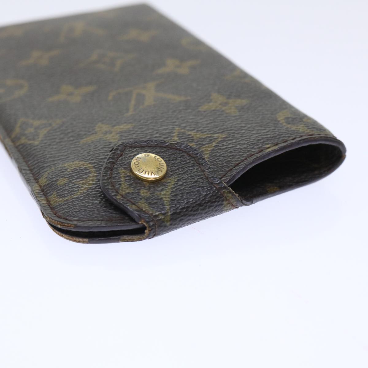 LOUIS VUITTON Monogram Etui Lunette MM Glasses Case M66544 LV Auth 50708