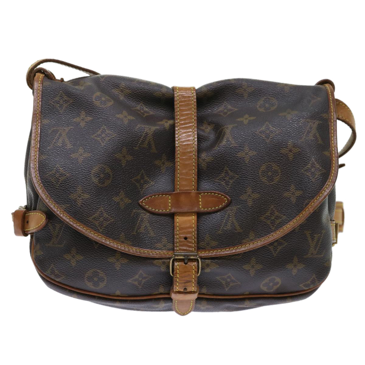 LOUIS VUITTON Monogram Saumur 30 Shoulder Bag M42256 LV Auth 50717 - 0