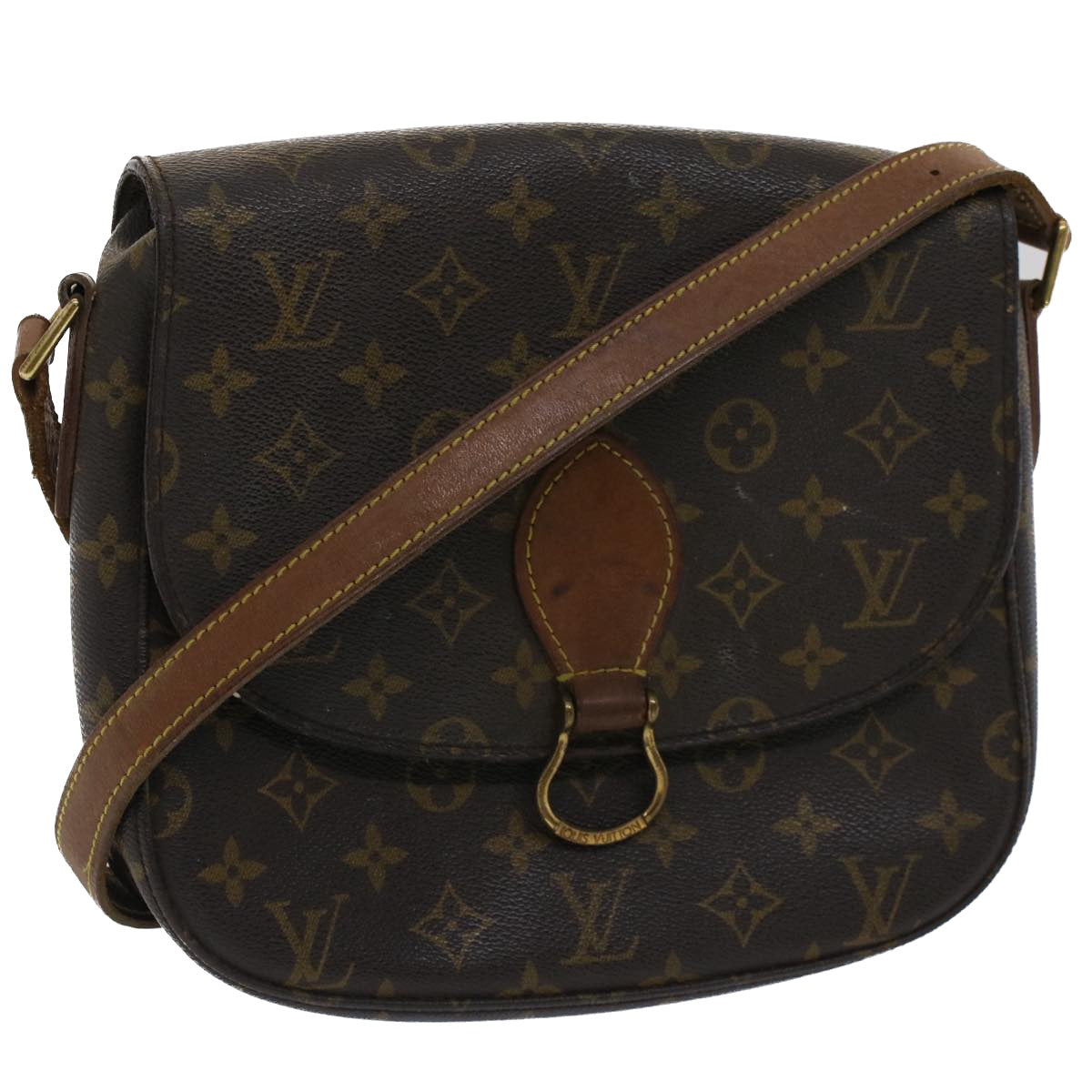 LOUIS VUITTON Monogram Saint Cloud GM Shoulder Bag M51242 LV Auth 50732