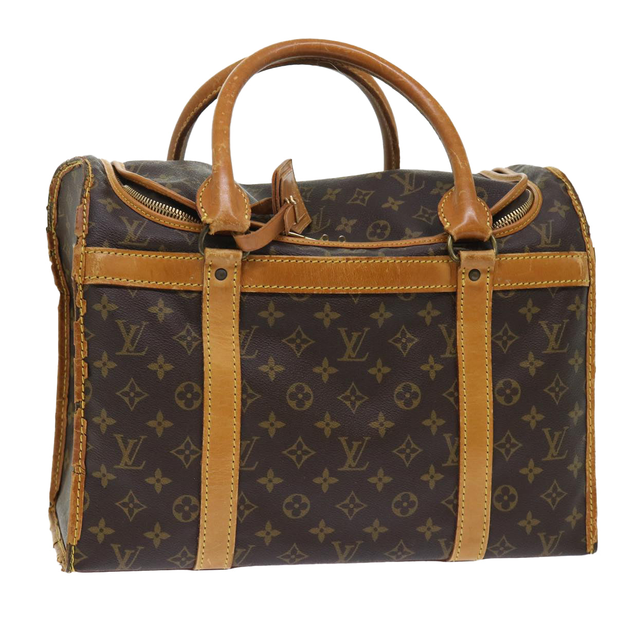 LOUIS VUITTON Monogram Sac Shan 40 Pet Carry M42024 LV Auth 50734