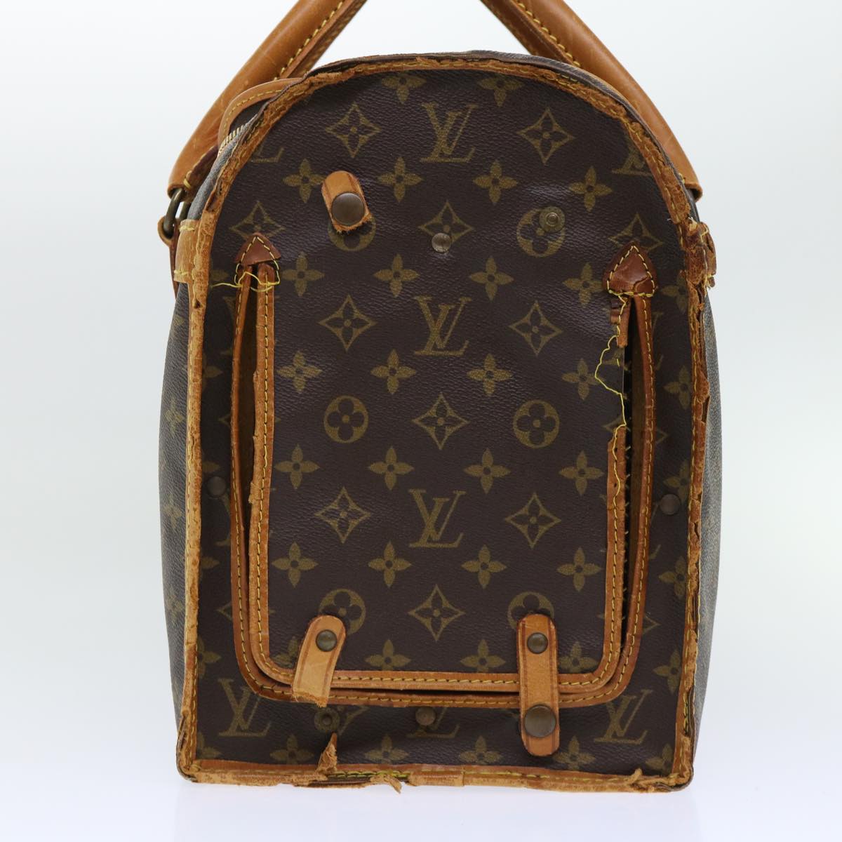 LOUIS VUITTON Monogram Sac Shan 40 Pet Carry M42024 LV Auth 50734