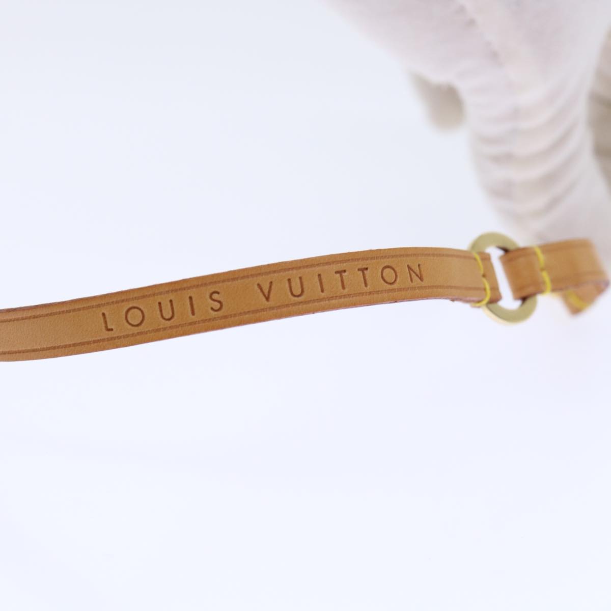 LOUIS VUITTON Shoulder Strap Leather For Vernis Walker 43.3""-48"" LV Auth 50746