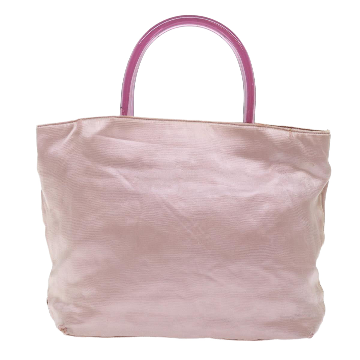 PRADA Hand Bag Leather Nylon Canvas 3Set Pink Beige Brown Auth 50755 - 0