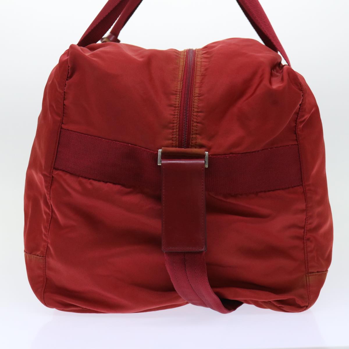 PRADA Boston Bag Nylon 2way Red Auth 50761