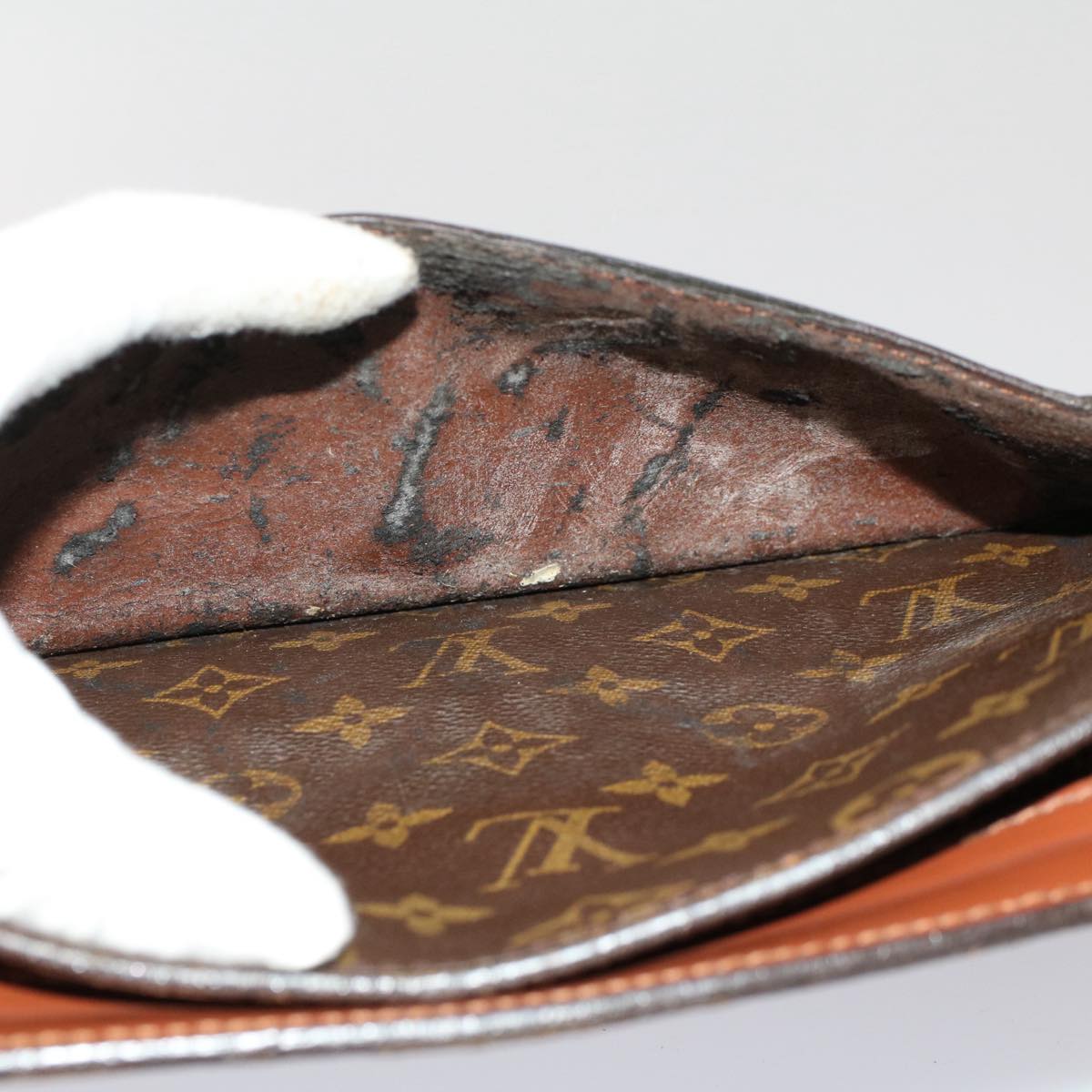 LOUIS VUITTON Monogram Pochette Homme Clutch Bag M51795 LV Auth 50784