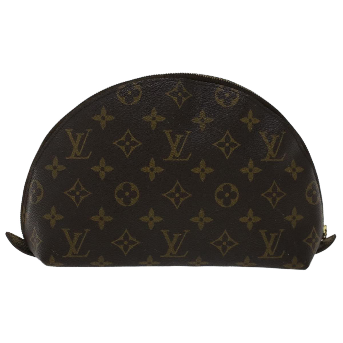 LOUIS VUITTON Monogram Trousse Demi Ronde Cosmetic Pouch M47520 LV Auth 50786 - 0