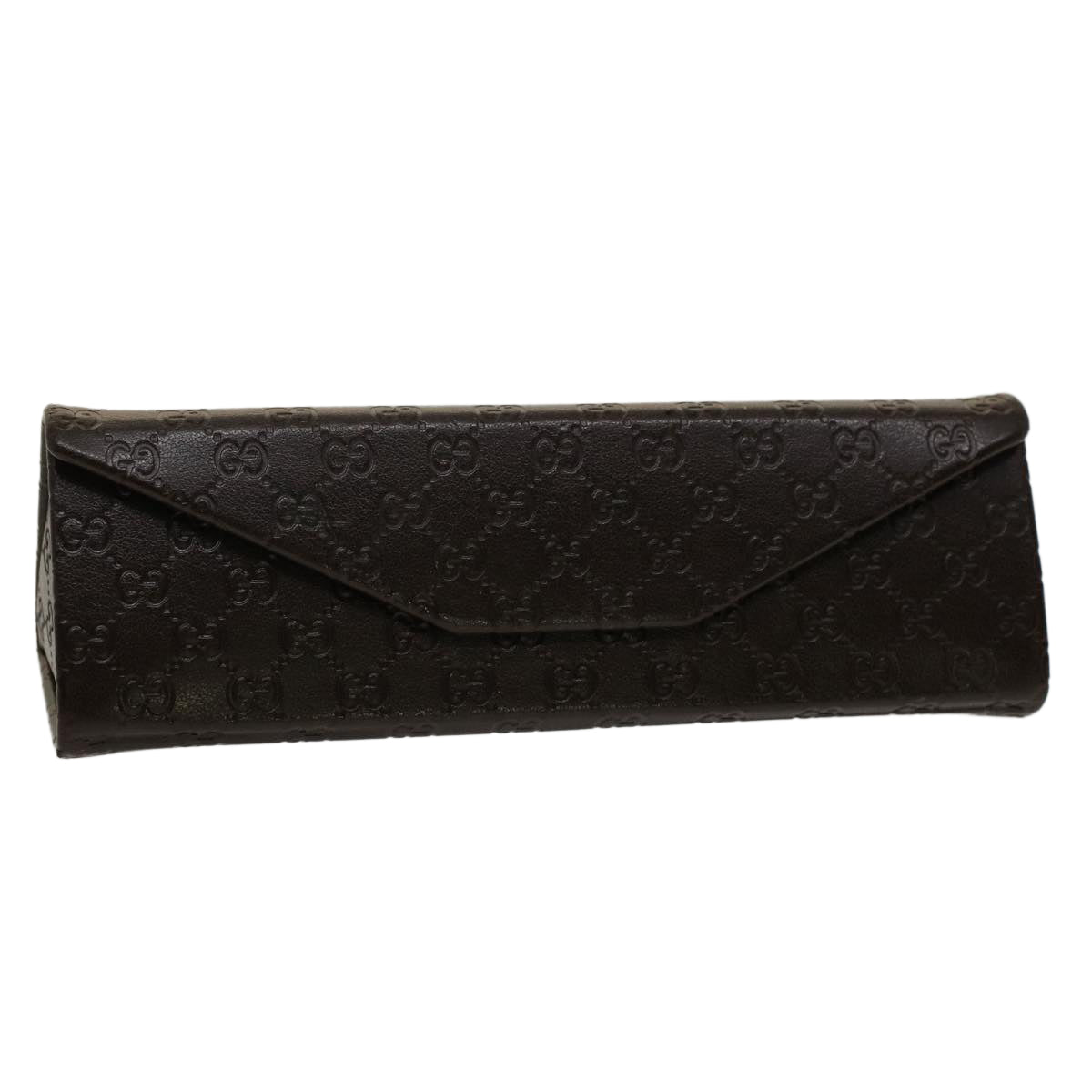 GUCCI Micro GG Canvas Guccissima Glasses Case Black Auth 50846