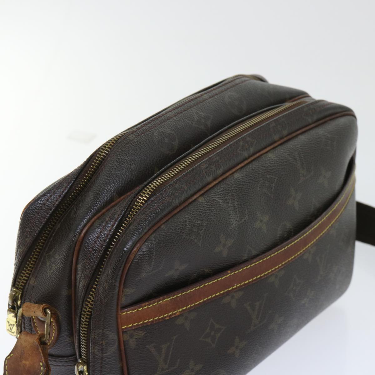 LOUIS VUITTON Monogram Reporter PM Shoulder Bag M45254 LV Auth 50912