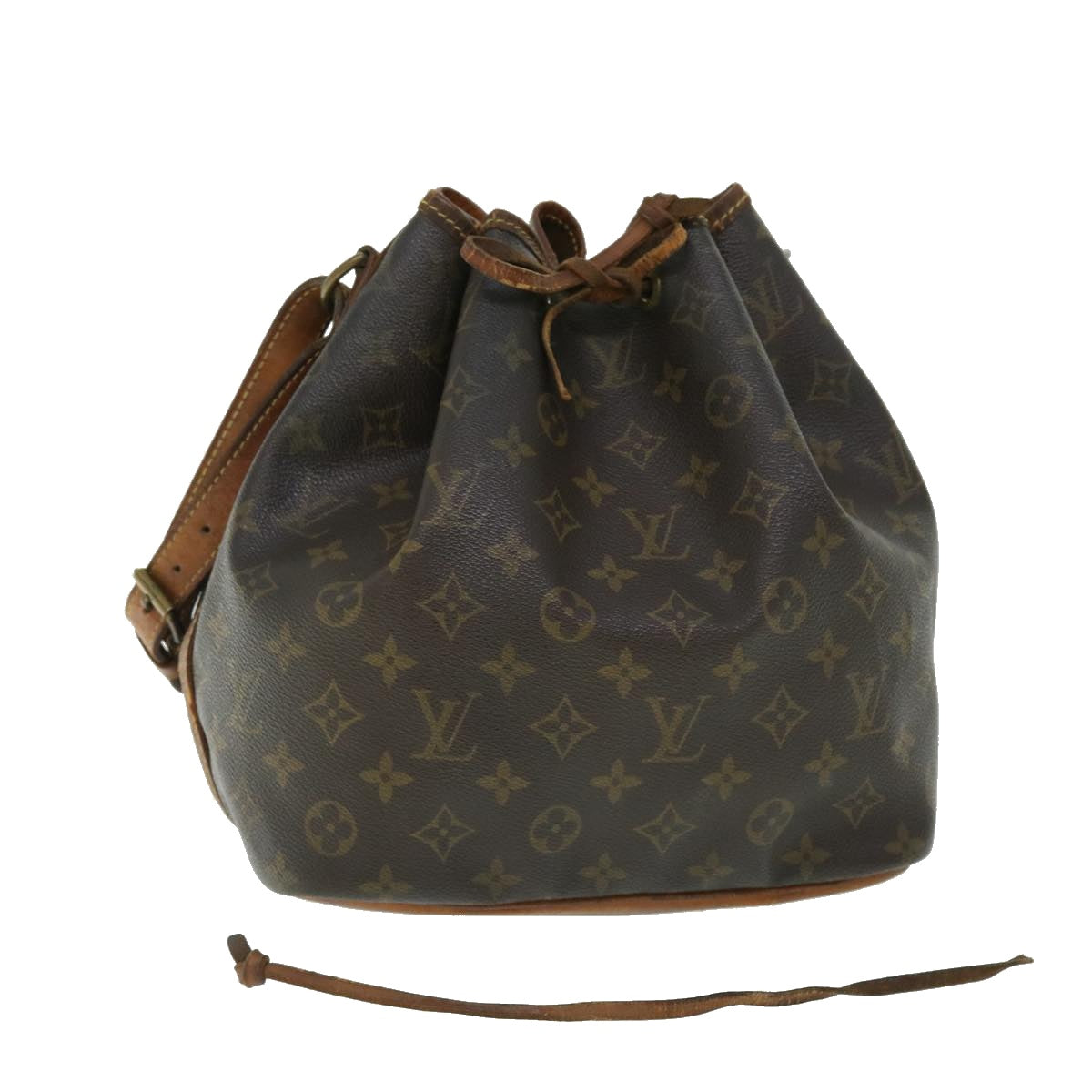 LOUIS VUITTON Monogram Petit Noe Shoulder Bag M42226 LV Auth 50926