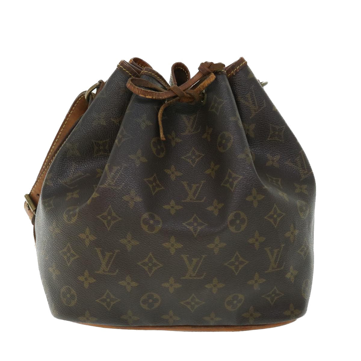 LOUIS VUITTON Monogram Petit Noe Shoulder Bag M42226 LV Auth 50926