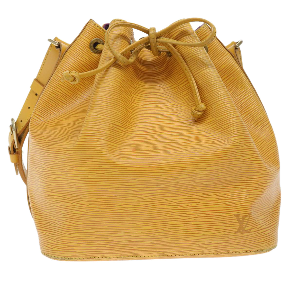 LOUIS VUITTON Epi Petit Noe Shoulder Bag Tassili Yellow M44109 LV Auth 50978