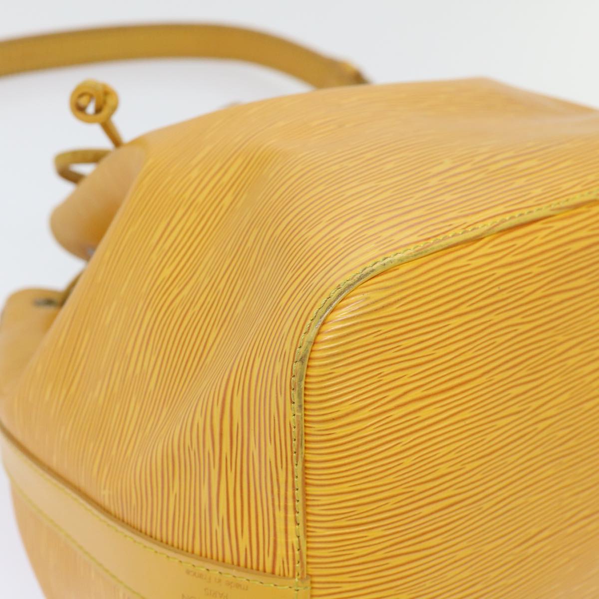 LOUIS VUITTON Epi Petit Noe Shoulder Bag Tassili Yellow M44109 LV Auth 50978