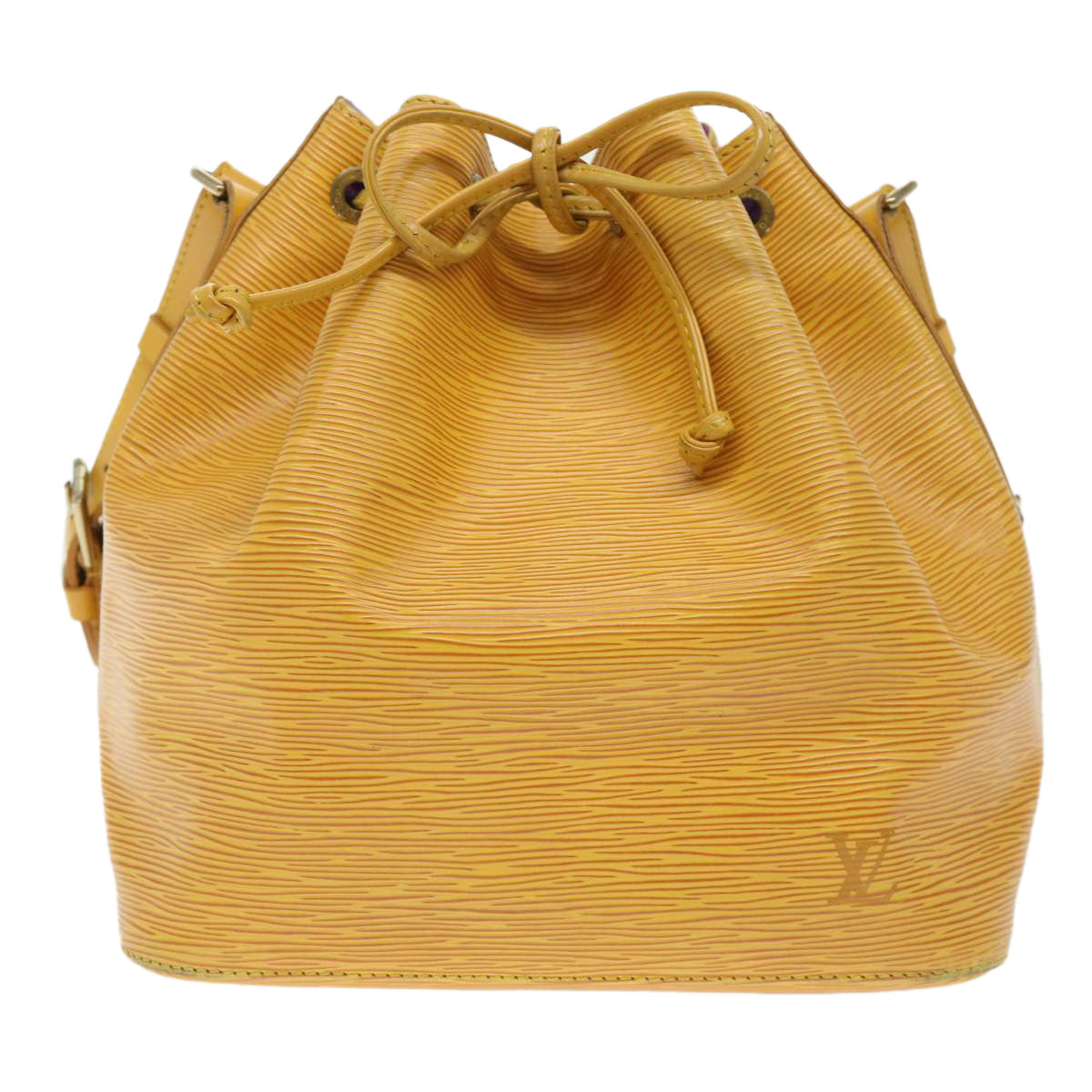 LOUIS VUITTON Epi Petit Noe Shoulder Bag Tassili Yellow M44109 LV Auth 50978