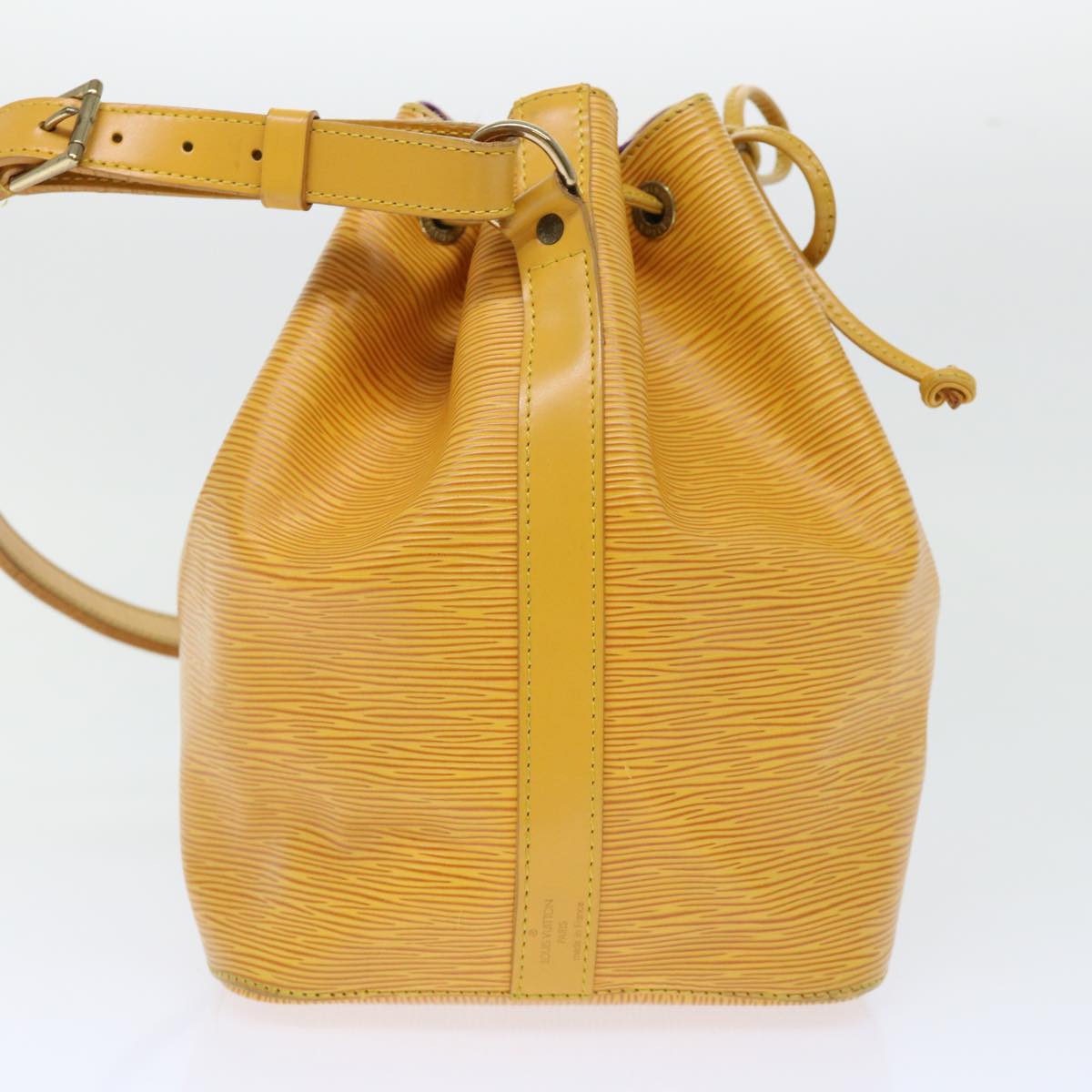 LOUIS VUITTON Epi Petit Noe Shoulder Bag Tassili Yellow M44109 LV Auth 50978