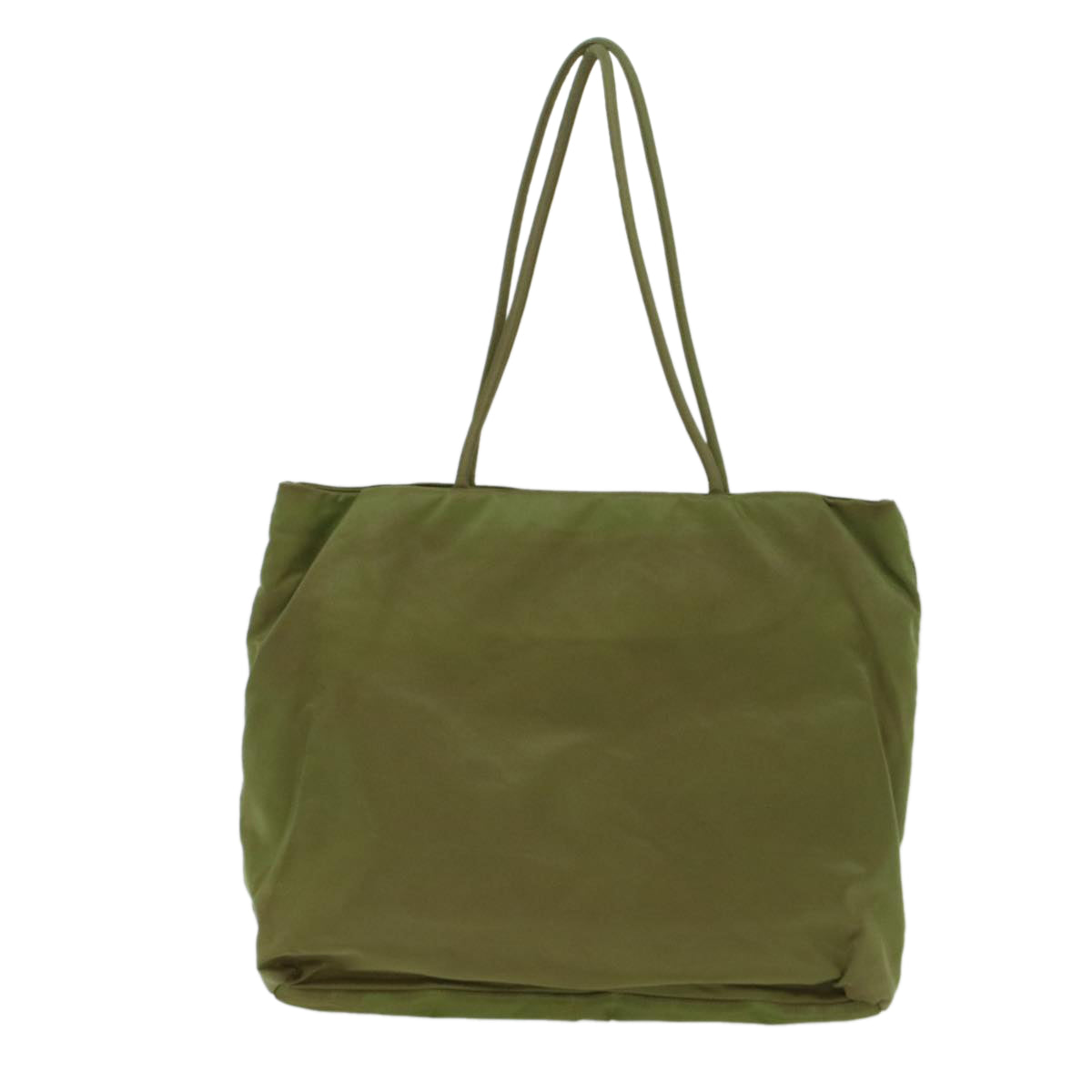 PRADA Tote Bag Nylon Khaki Auth 51022 - 0