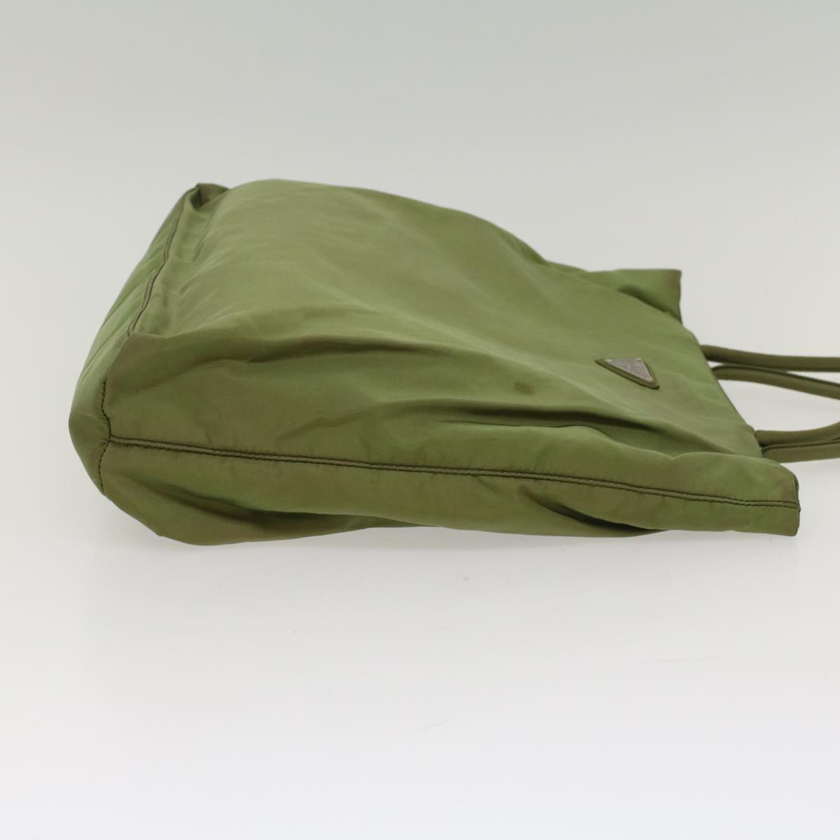 PRADA Tote Bag Nylon Khaki Auth 51022