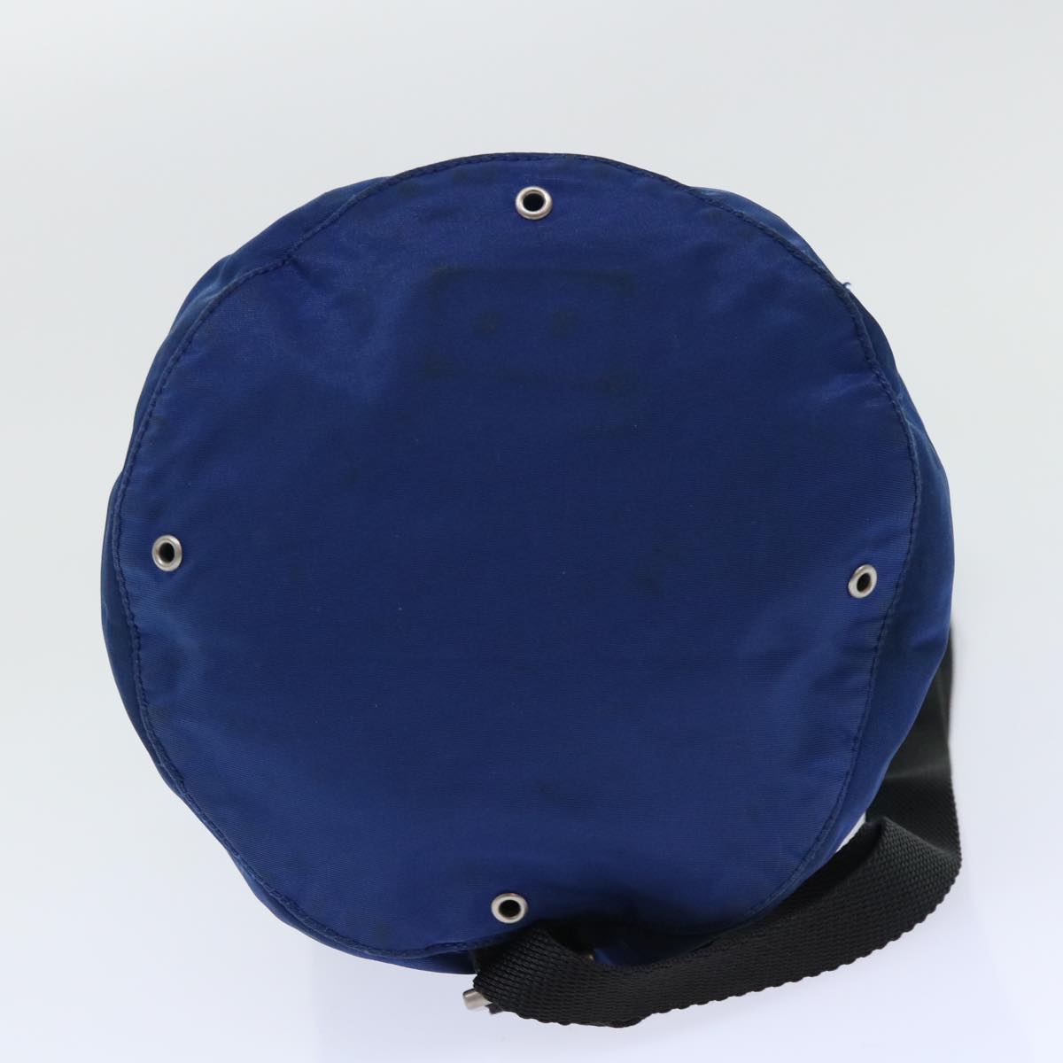 PRADA Shoulder Bag Nylon Blue Black Auth 51023