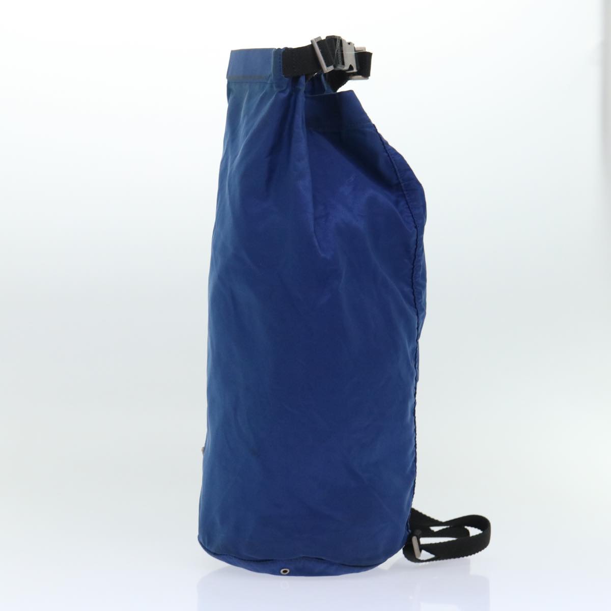 PRADA Shoulder Bag Nylon Blue Black Auth 51023