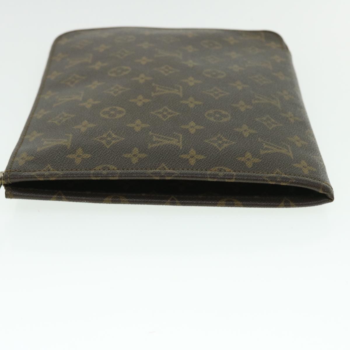 LOUIS VUITTON Monogram Poche Document Briefcase M53400 LV Auth 51080