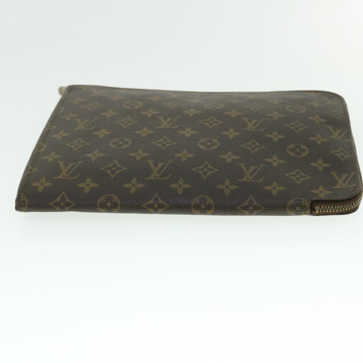 LOUIS VUITTON Monogram Poche Document Briefcase M53400 LV Auth 51080