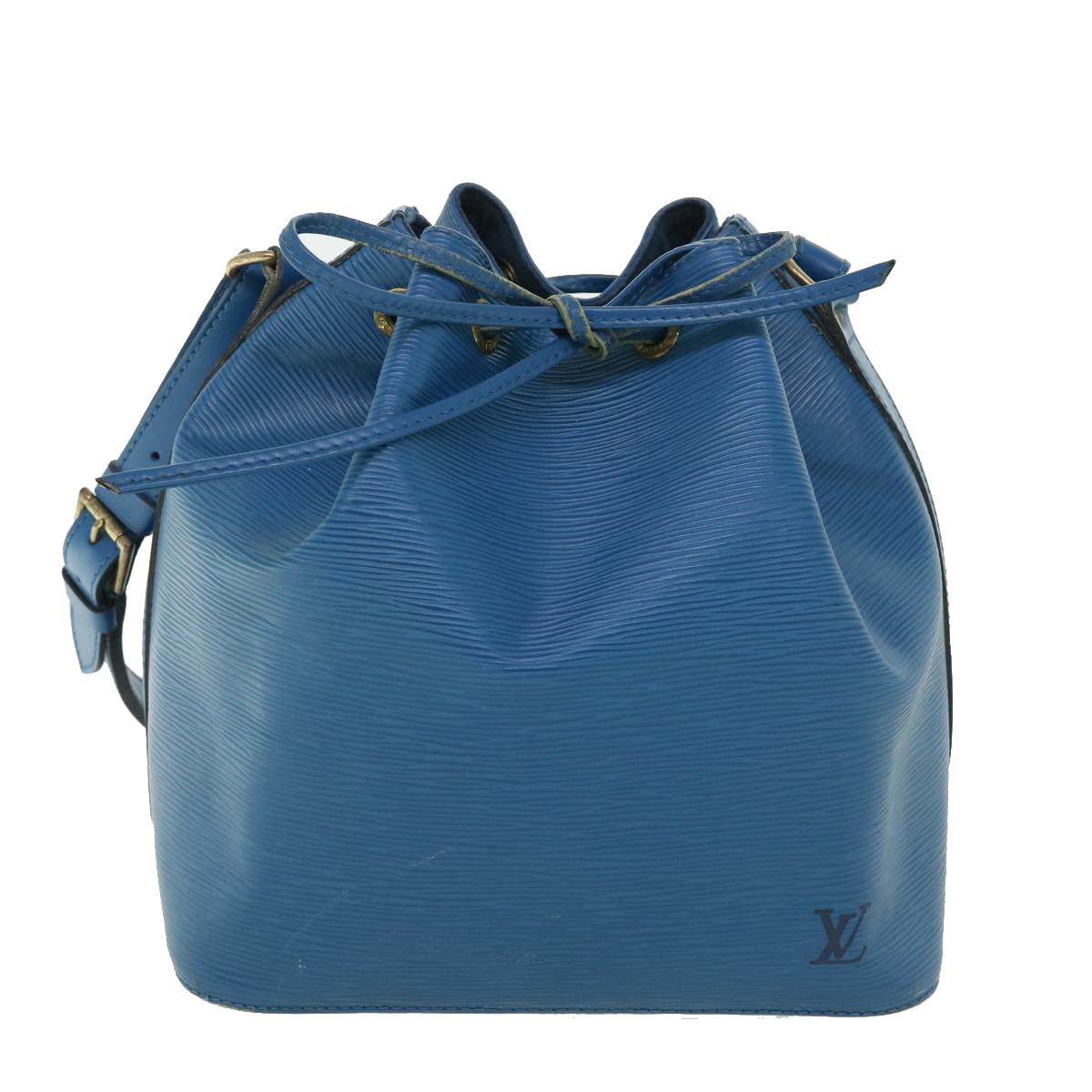 LOUIS VUITTON Epi Petit Noe Shoulder Bag Blue M44105 LV Auth 51082