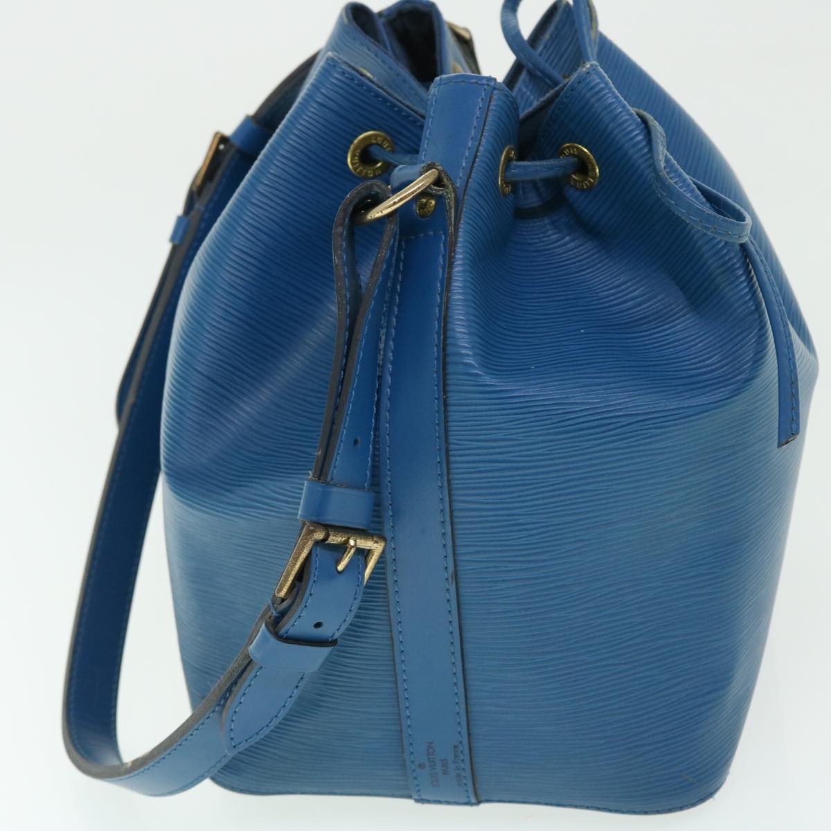 LOUIS VUITTON Epi Petit Noe Shoulder Bag Blue M44105 LV Auth 51082