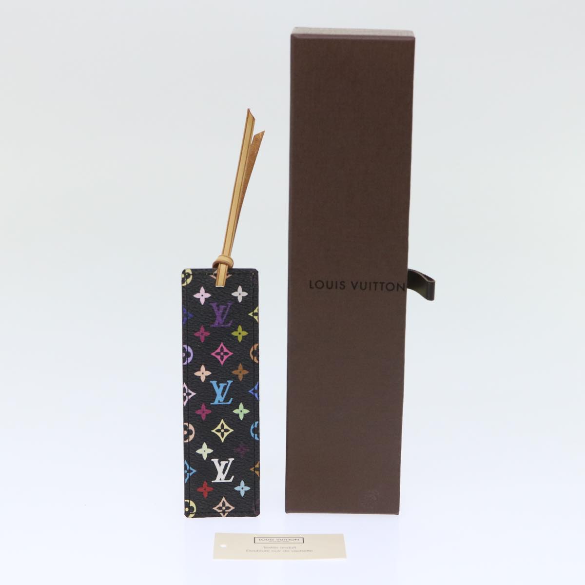 LOUIS VUITTON Monogram Multicolor Mark Page Kadu Bookmark M99197 LV Auth 51098