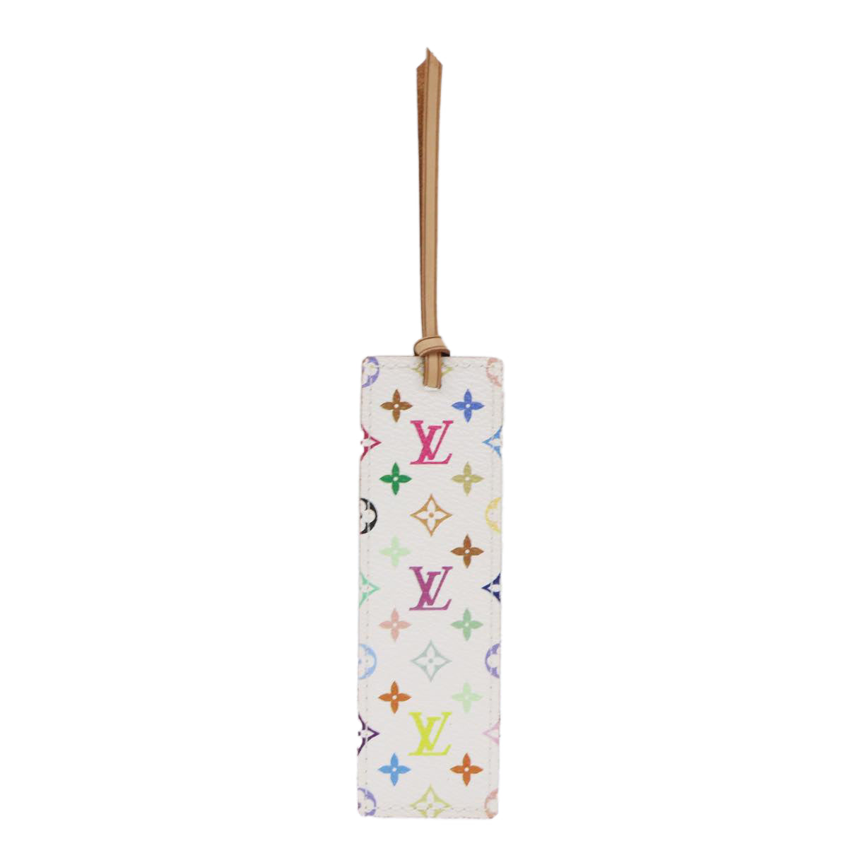 LOUIS VUITTON Monogram Multicolor Mark Page Kadu Bookmark M99196 LV Auth 51099