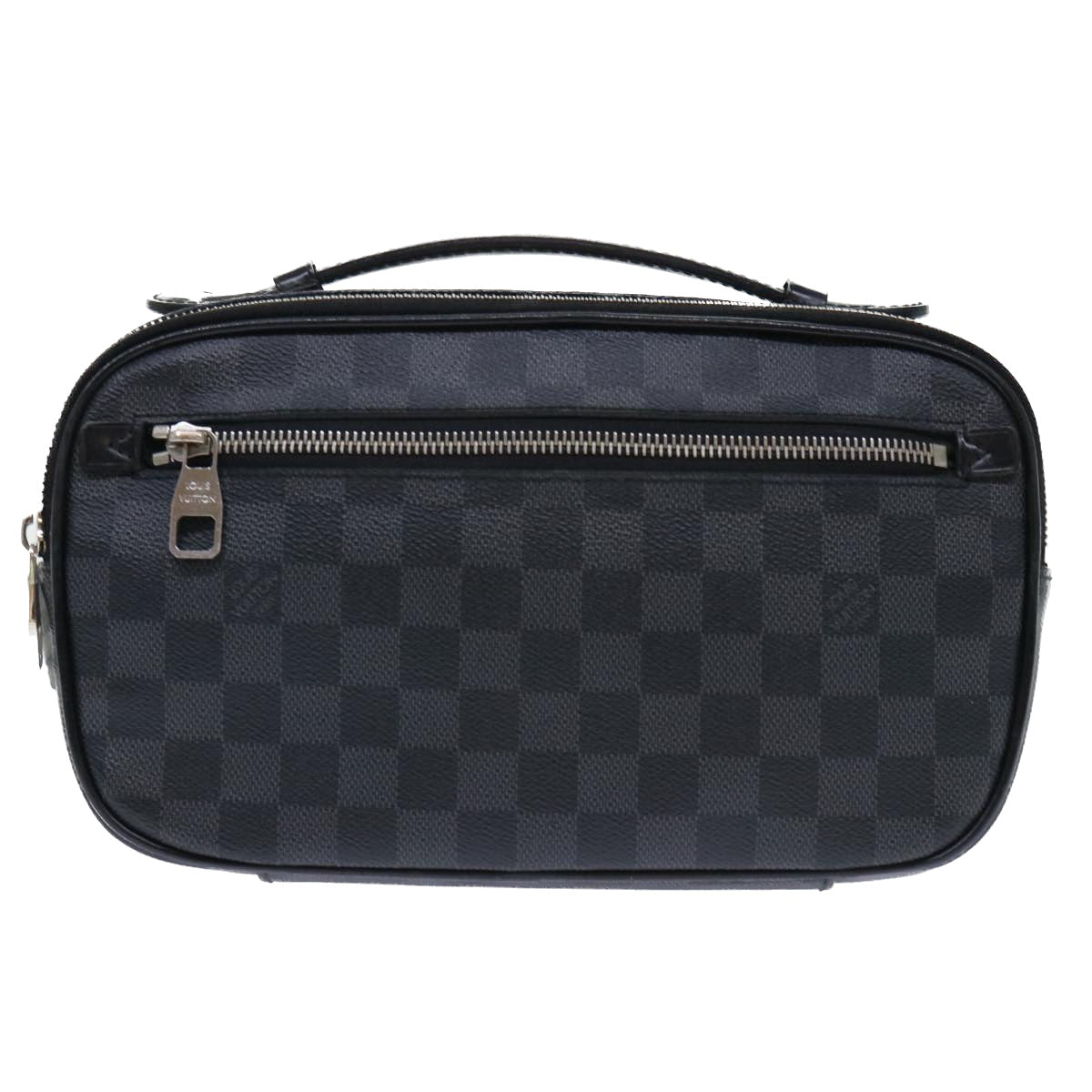 LOUIS VUITTON Damier Graphite Ambreil Shoulder Bag N41289 LV Auth 51125