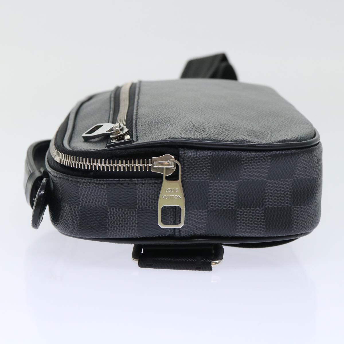 LOUIS VUITTON Damier Graphite Ambreil Shoulder Bag N41289 LV Auth 51125