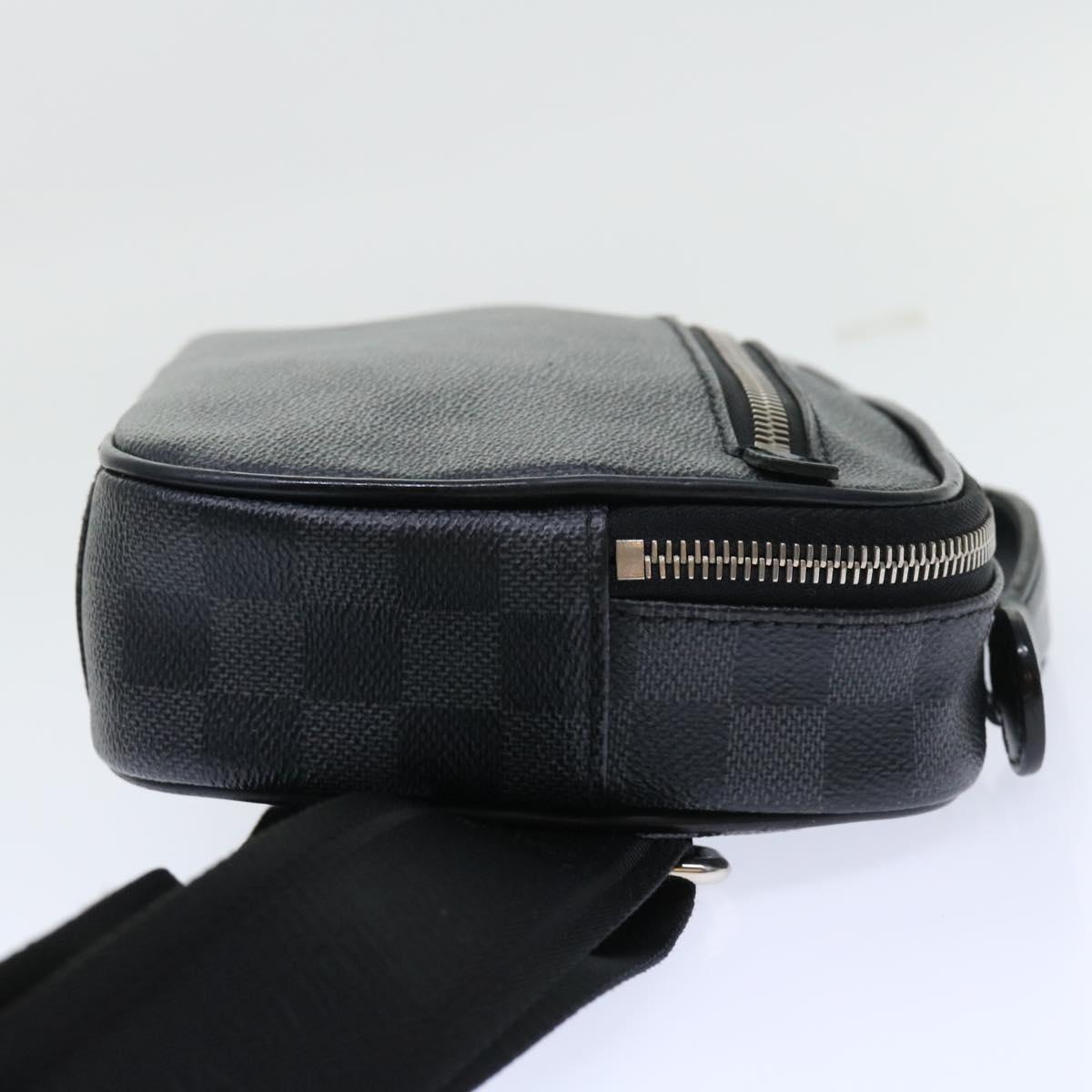 LOUIS VUITTON Damier Graphite Ambreil Shoulder Bag N41289 LV Auth 51125