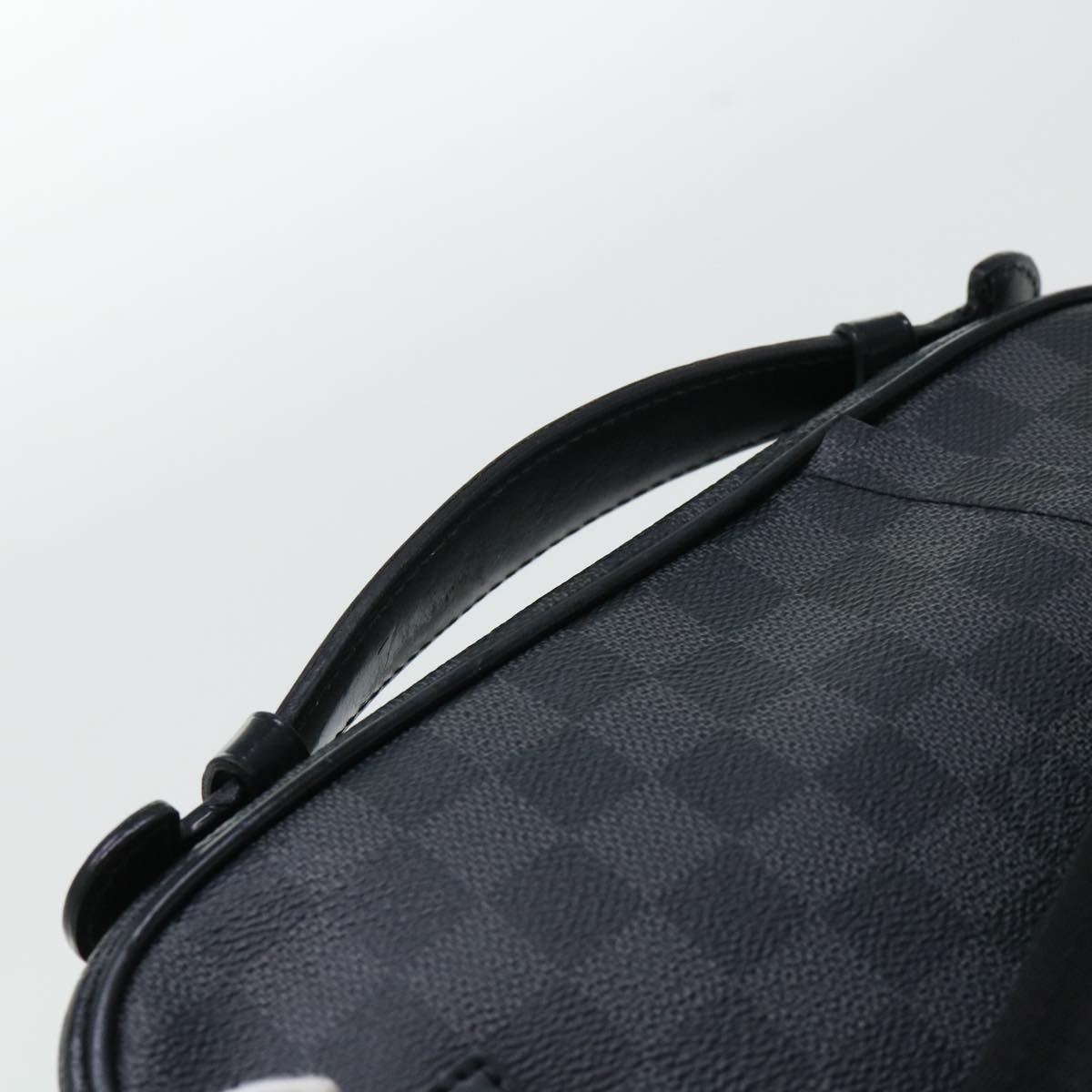 LOUIS VUITTON Damier Graphite Ambreil Shoulder Bag N41289 LV Auth 51125