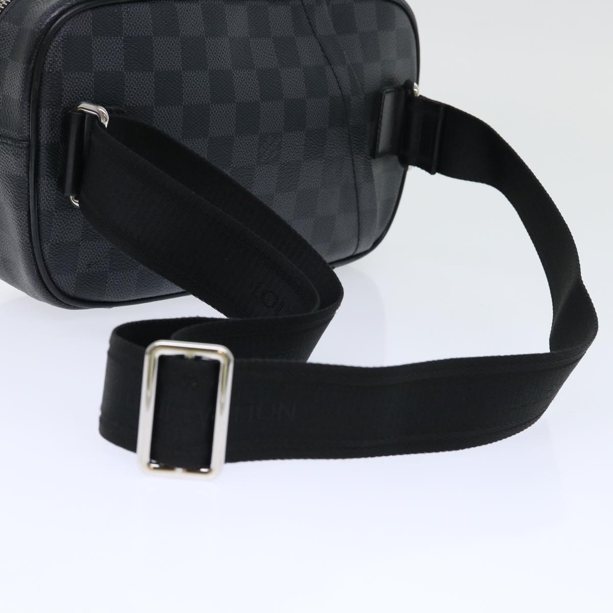 LOUIS VUITTON Damier Graphite Ambreil Shoulder Bag N41289 LV Auth 51125