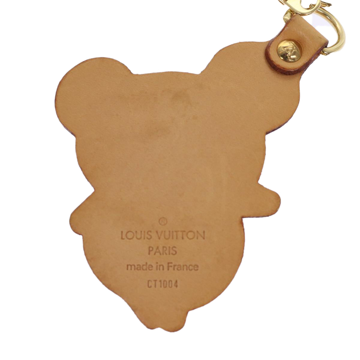 LOUIS VUITTON Takashi Murakami Porte Cles Panda Charm Leather M62637 Auth 51128 - 0