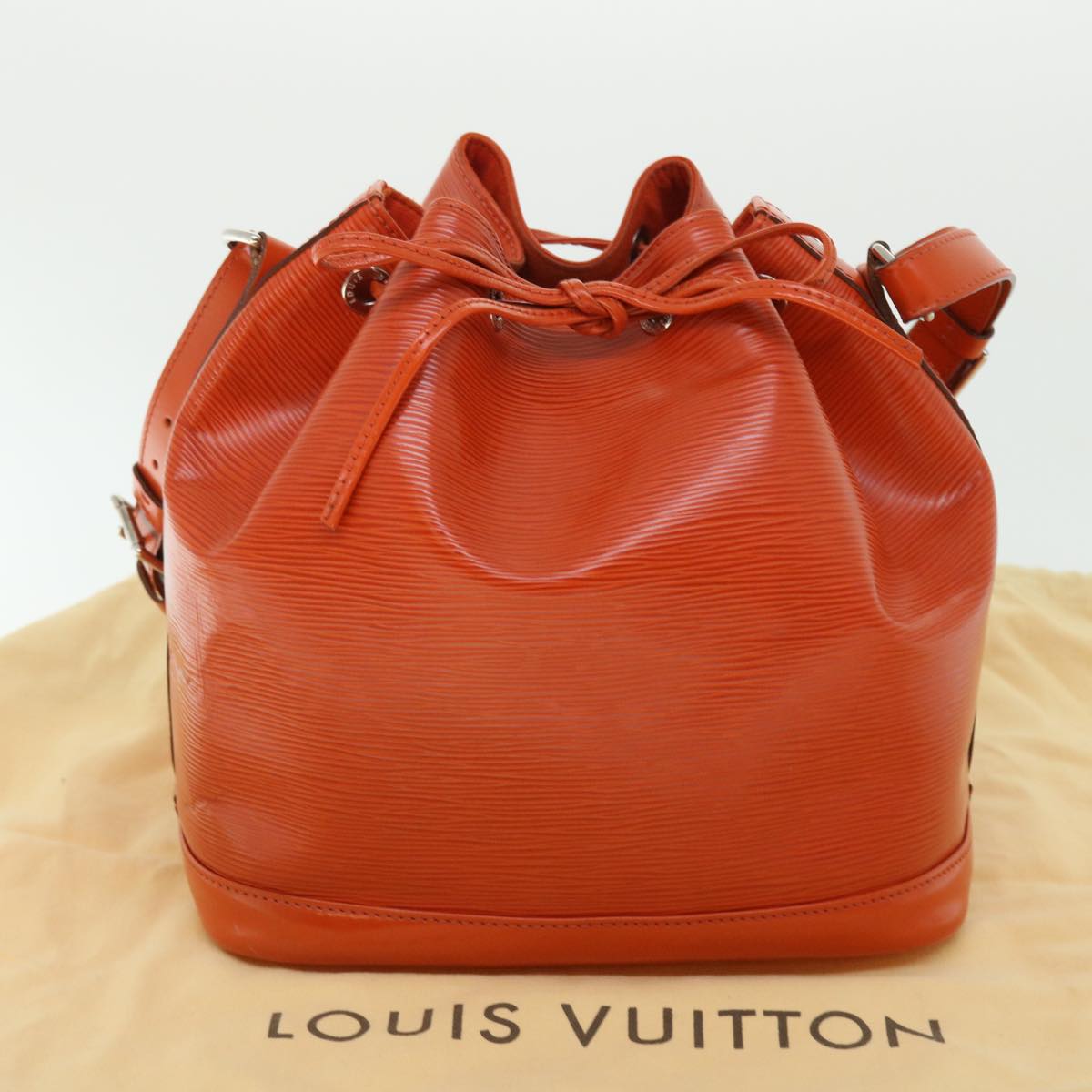 LOUIS VUITTON Epi Noe Shoulder Bag Orange M40677 LV Auth 51142