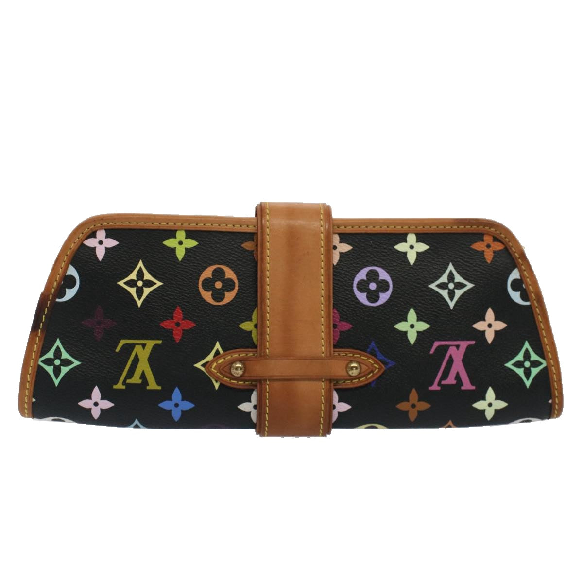 LOUIS VUITTON Monogram Multicolor Shirley Shoulder Bag Black M40050 Auth 51148 - 0