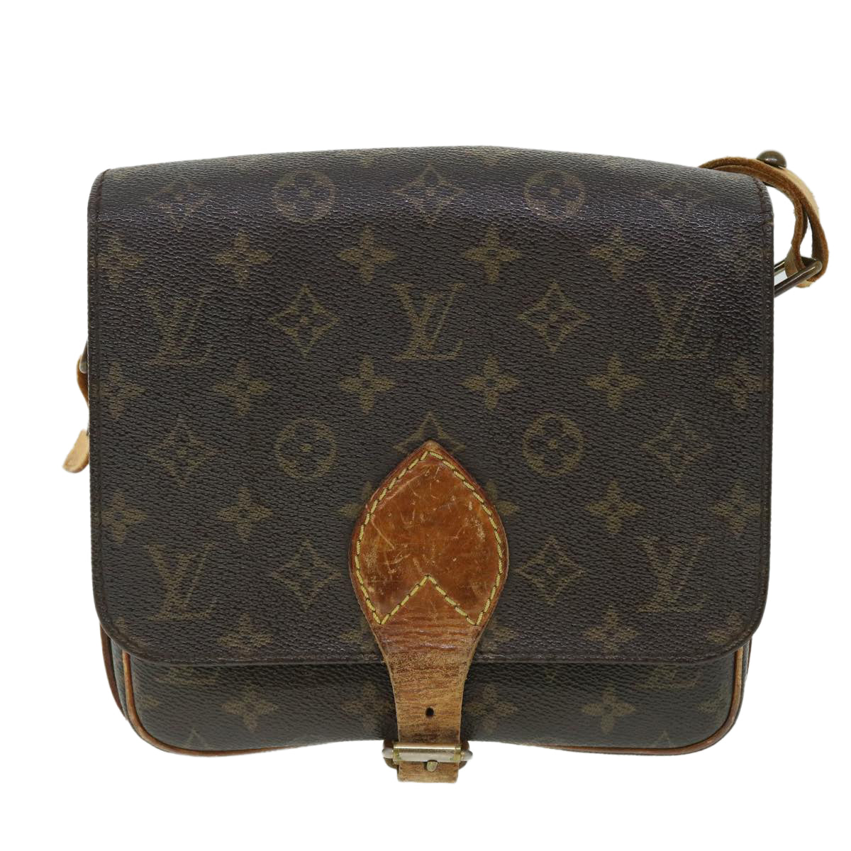 LOUIS VUITTON Monogram Cartouchiere MM Shoulder Bag M51253 LV Auth 51167