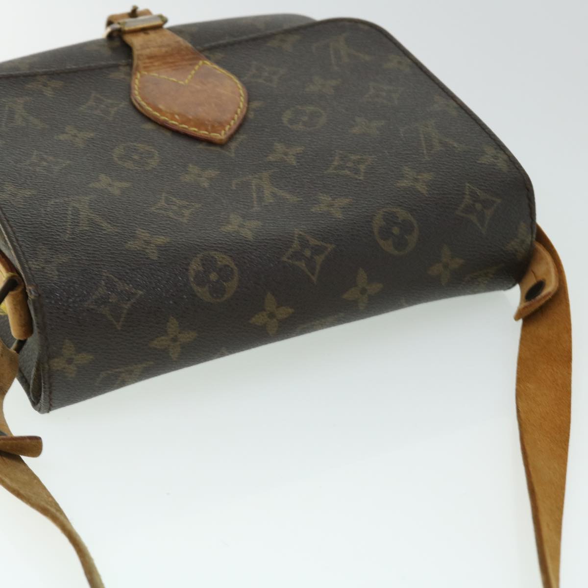 LOUIS VUITTON Monogram Cartouchiere MM Shoulder Bag M51253 LV Auth 51167