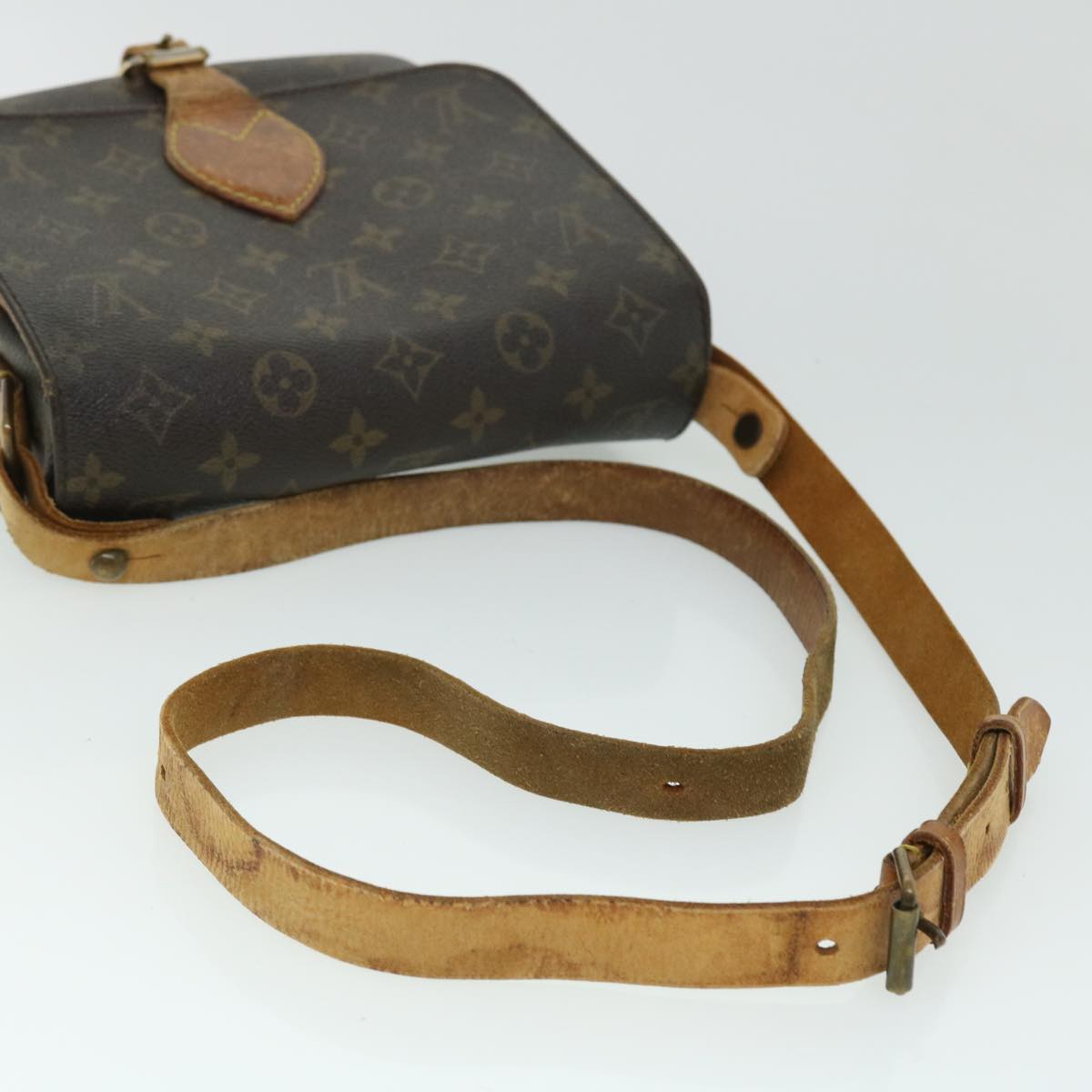 LOUIS VUITTON Monogram Cartouchiere MM Shoulder Bag M51253 LV Auth 51167