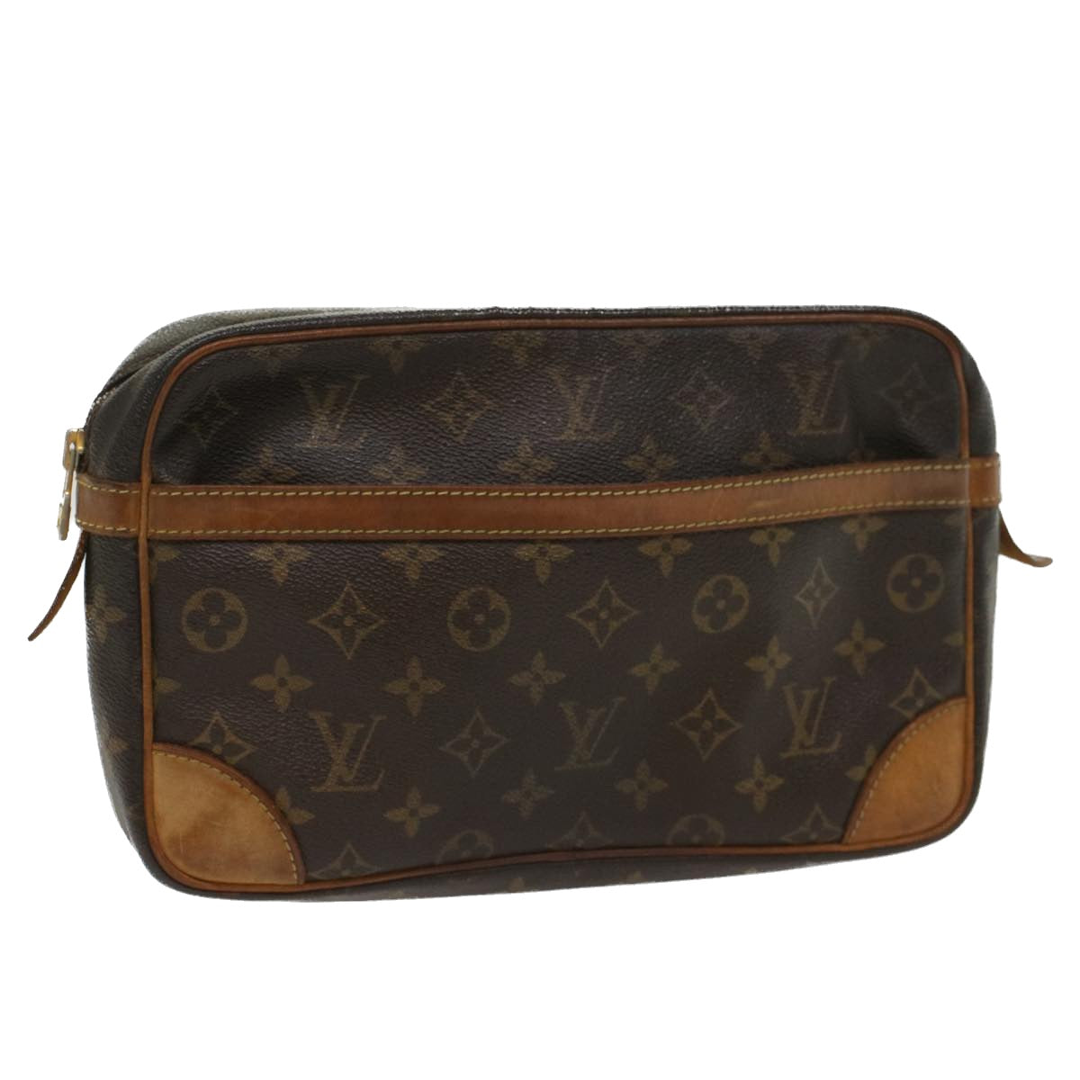 LOUIS VUITTON Monogram Compiegne 28 Clutch Bag M51845 LV Auth 51170