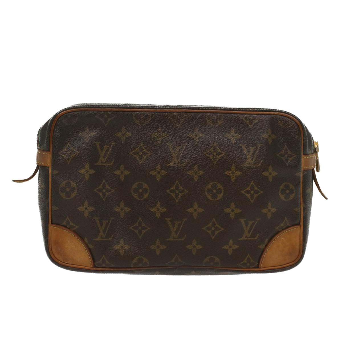 LOUIS VUITTON Monogram Compiegne 28 Clutch Bag M51845 LV Auth 51170