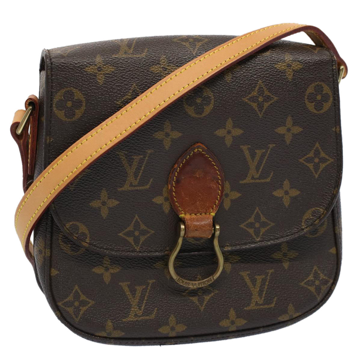 LOUIS VUITTON Monogram Saint Cloud MM Shoulder Bag M51243 LV Auth 51174