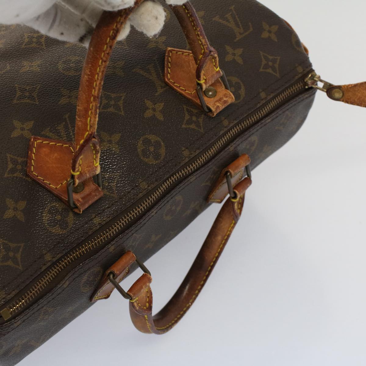 LOUIS VUITTON Monogram Speedy 30 Hand Bag M41526 LV Auth 51177