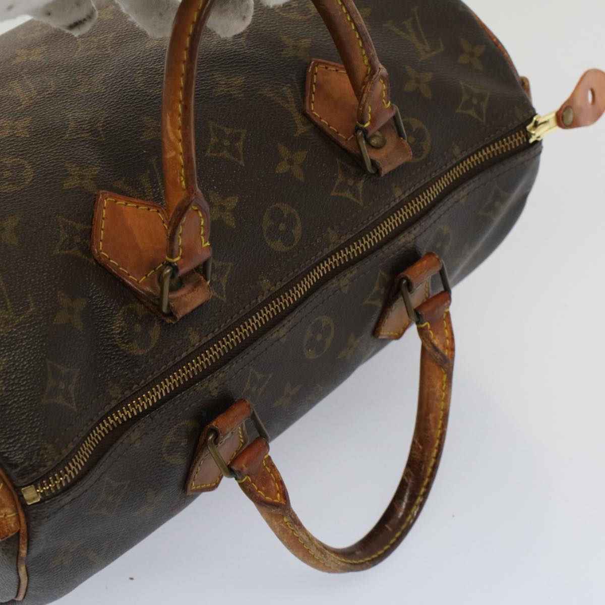 LOUIS VUITTON Monogram Speedy 30 Hand Bag M41526 LV Auth 51178